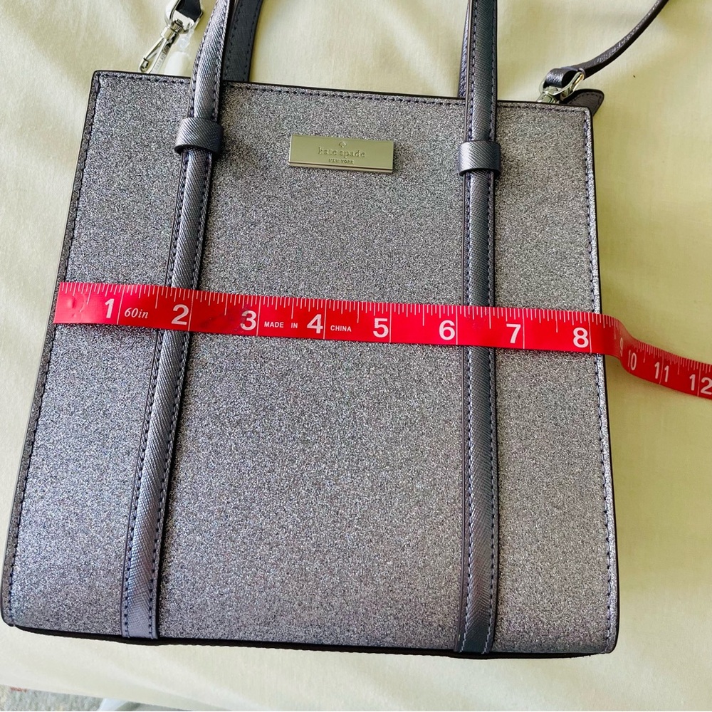 NWT- Kenzie Tote glitter mixed in top handle or crossbody options - Picture 8 of 10
